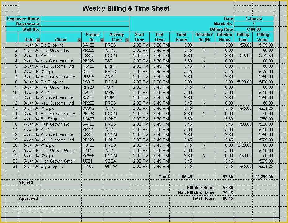 Free Billable Hours Timesheet Template Of Professional Services Calculator Template attorney