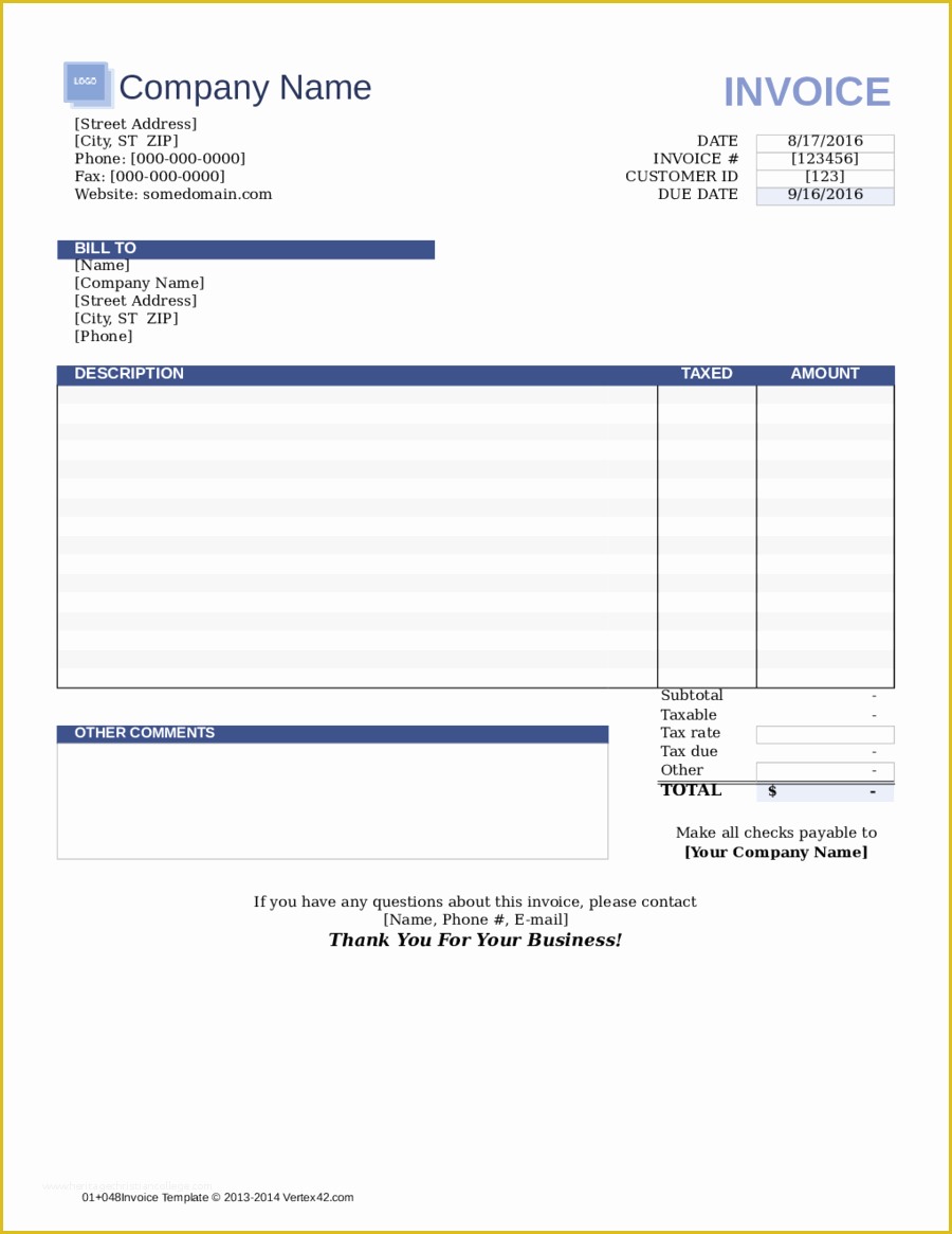 Free Billing Template Of 2019 Invoice Template Fillable Printable Pdf &amp; forms