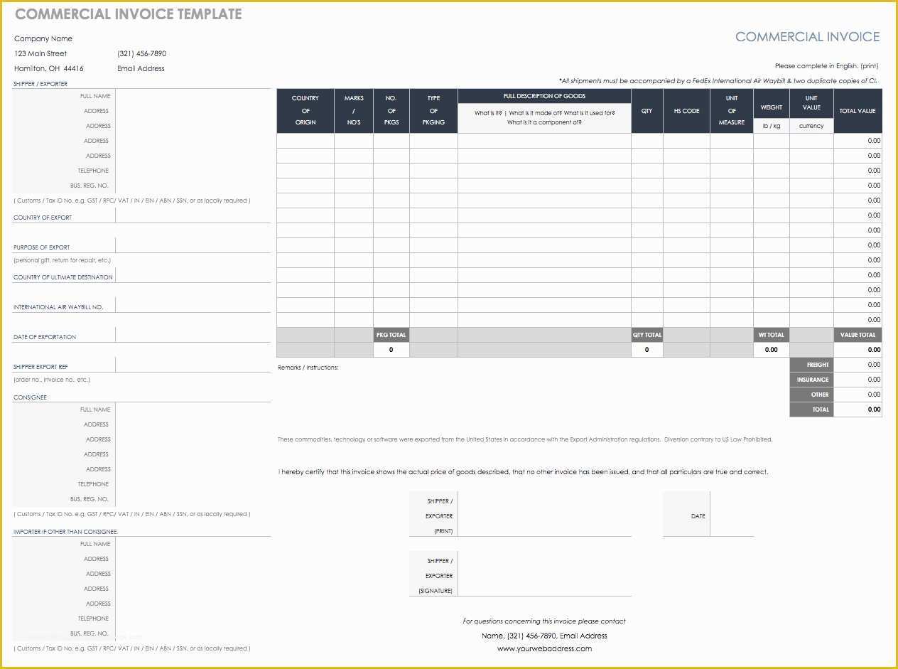 Free Billing Template Of 55 Free Invoice Templates