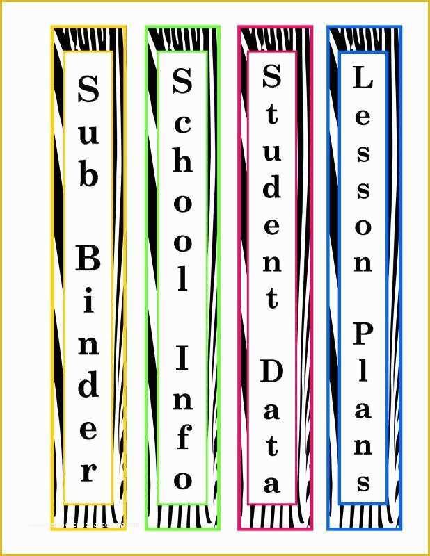 Free Binder Cover And Spine Templates Of 2 Inch Binder Spine Template 