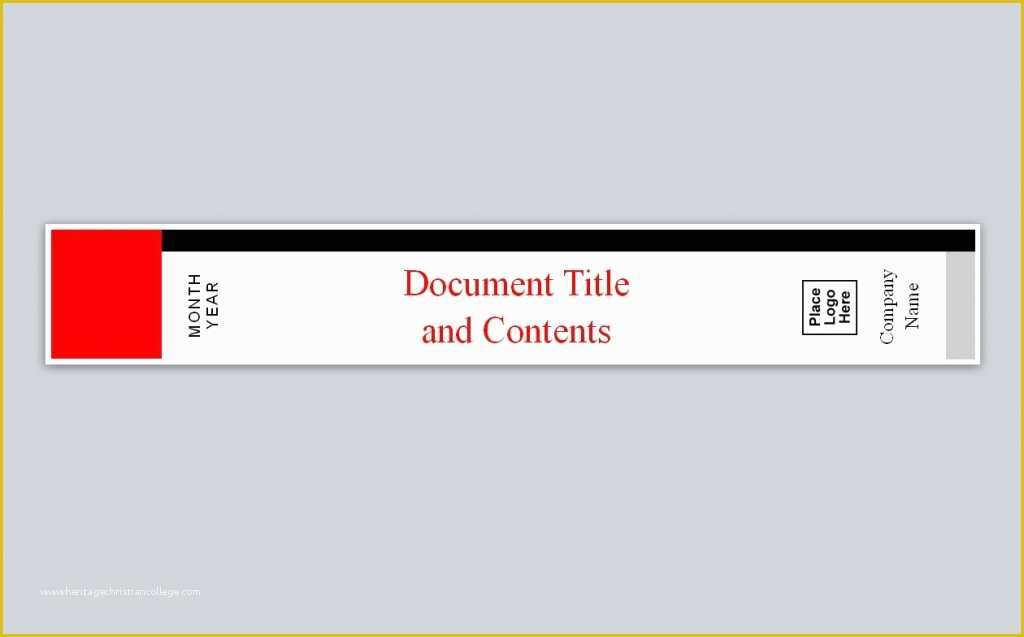 Free Binder Cover and Spine Templates Of Avery Binder Spine Template