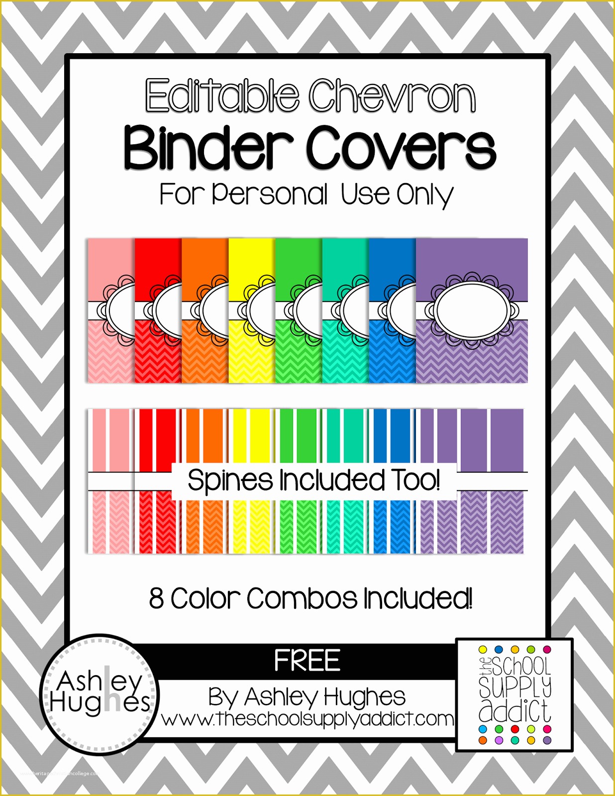Free Binder Cover and Spine Templates Of Blog Hoppin Free Binder Covers for Color Coding or