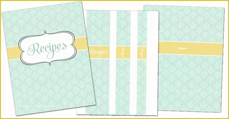 Free Binder Cover and Spine Templates Of Free Recipe Binder In 3 Color Options