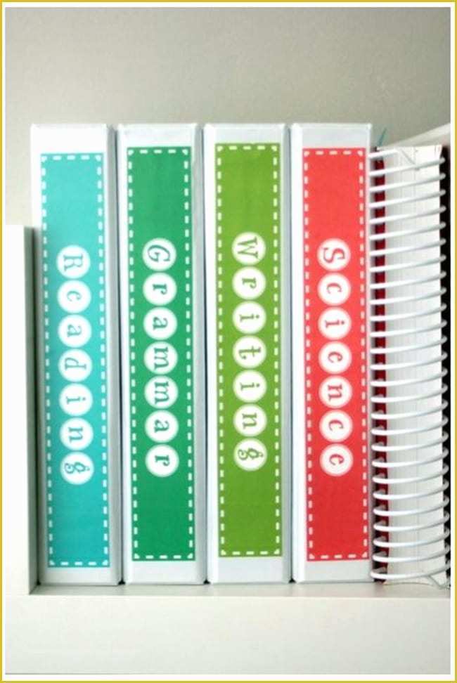 Free Binder Cover and Spine Templates Of Subject Binder Spine Labels Free Printable Teach Junkie