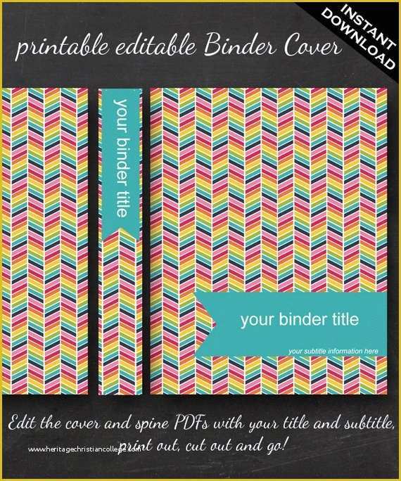 Free Binder Cover and Spine Templates Of Unavailable Listing On Etsy