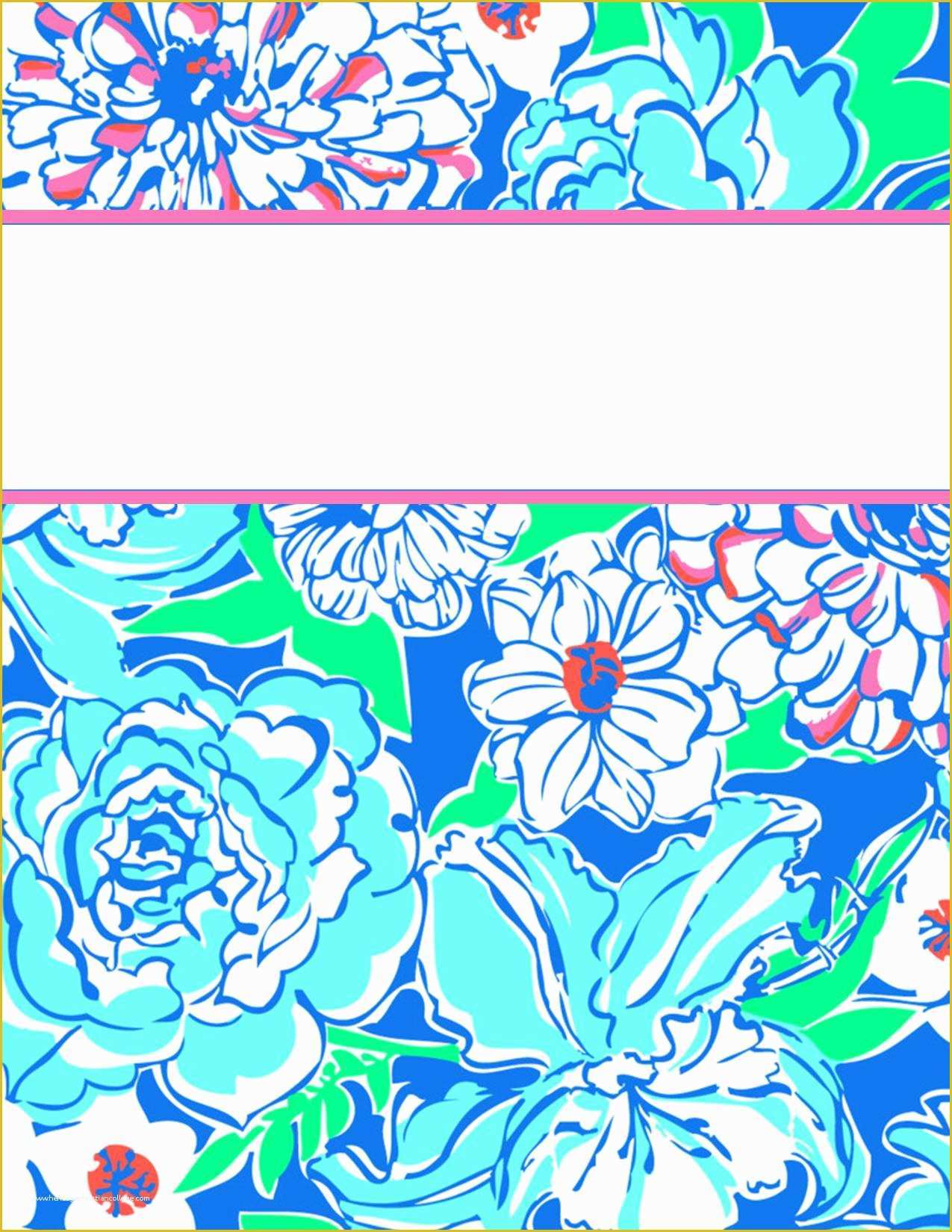 Free Binder Cover Templates Of Watercolor Floral Printable Binder Cover