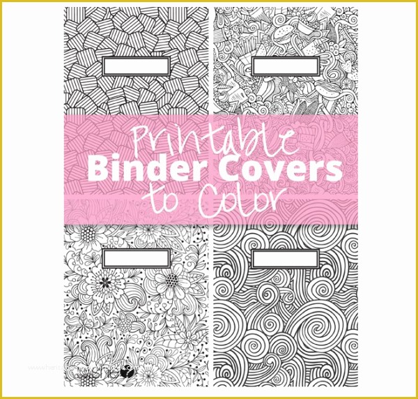 Free Binder Templates Of 150 Free Unique & Creative Binder Cover Templates