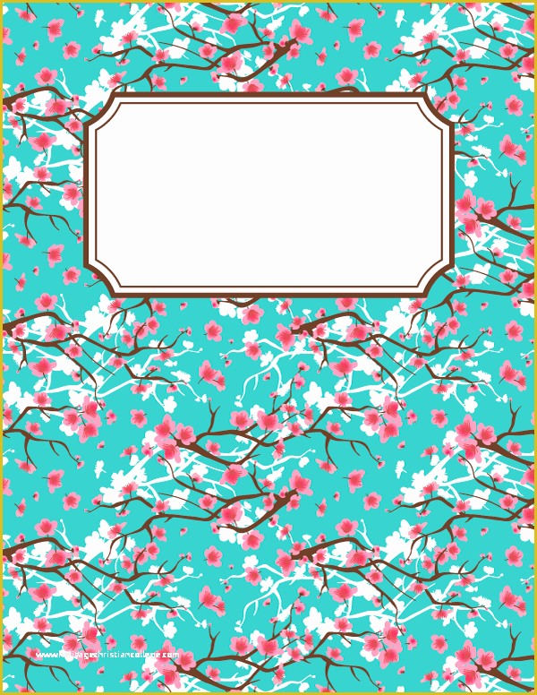 Free Binder Templates Of Free Printable Cherry Blossom Binder Cover Template