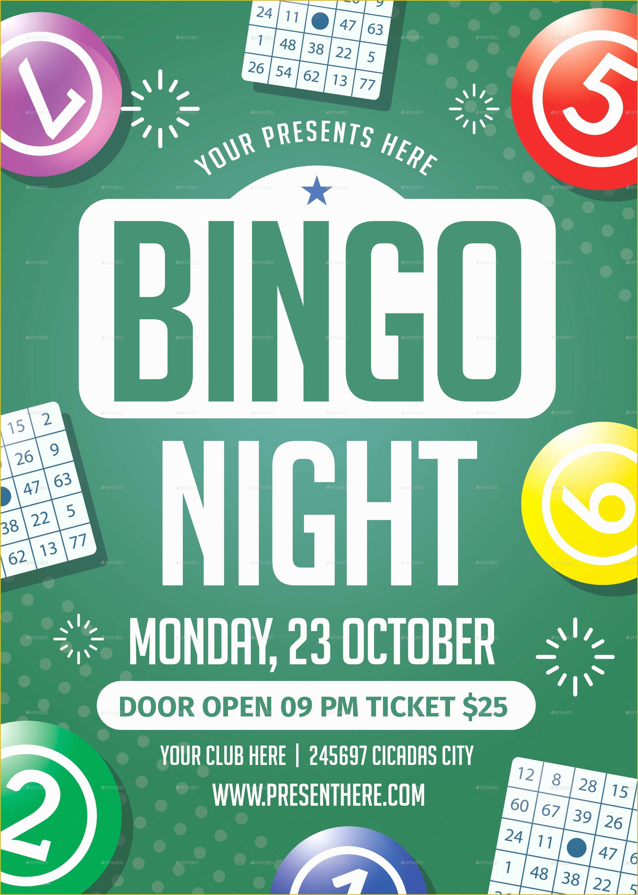 Free Bingo Night Flyer Template Of Bingo Night Flyer by Lilynthesweetpea