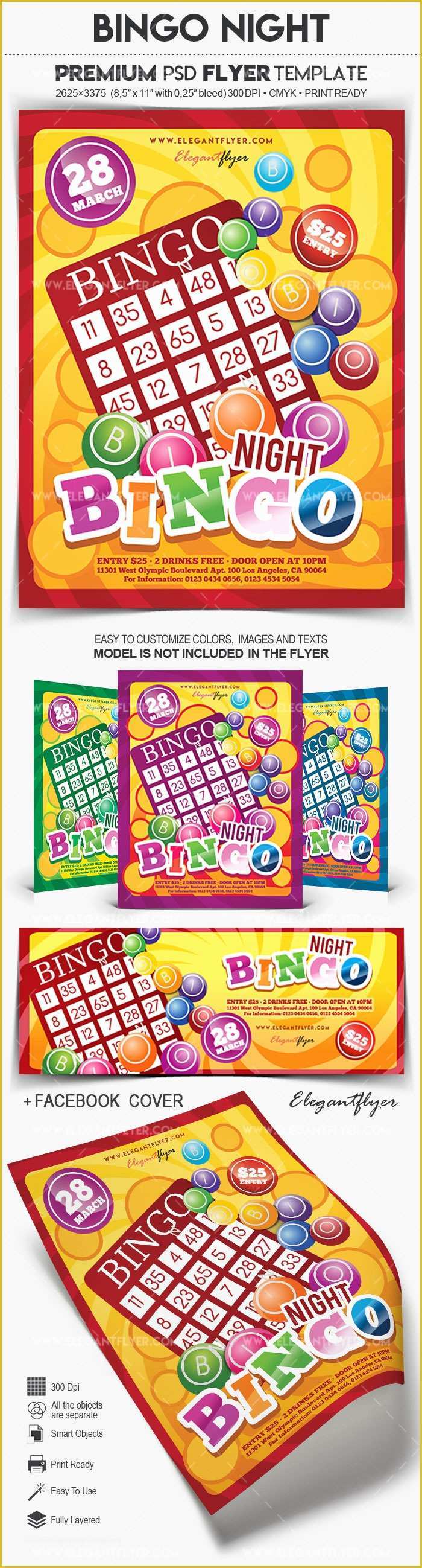 Free Bingo Night Flyer Template Of Bingo Night – Flyer Psd Template – by Elegantflyer
