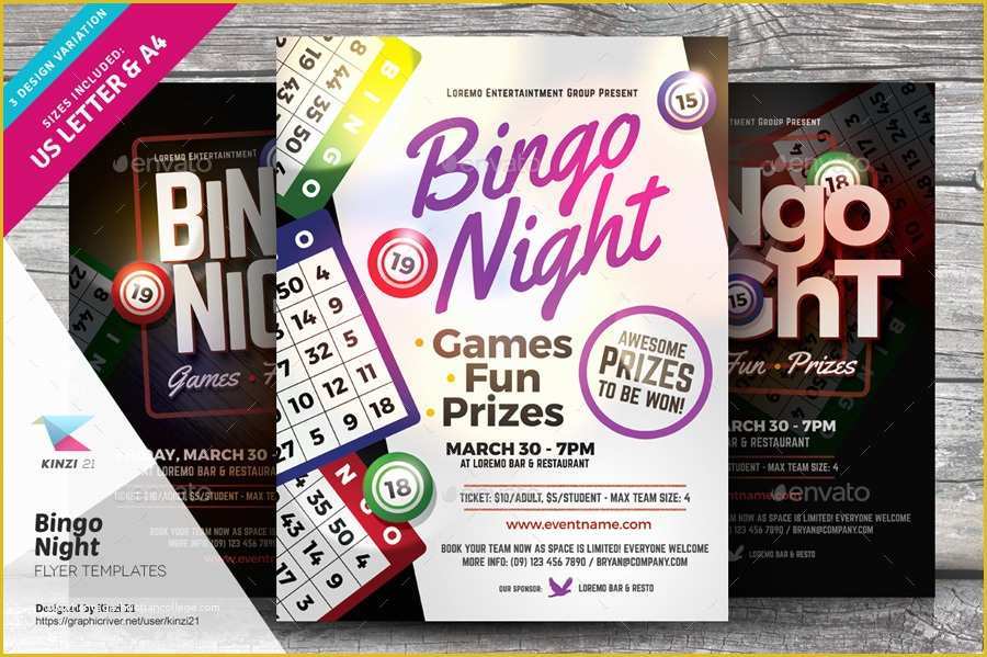 Free Bingo Night Flyer Template Of Bingo Night Flyer Template Bingo Night Flyer Templates