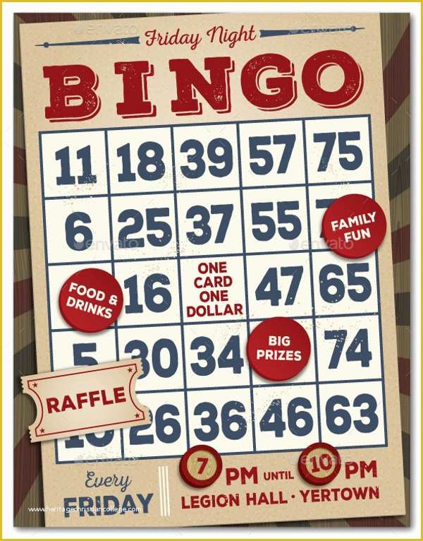 Free Bingo Night Flyer Template Of Bingo Night Flyer Template Planet Flyers