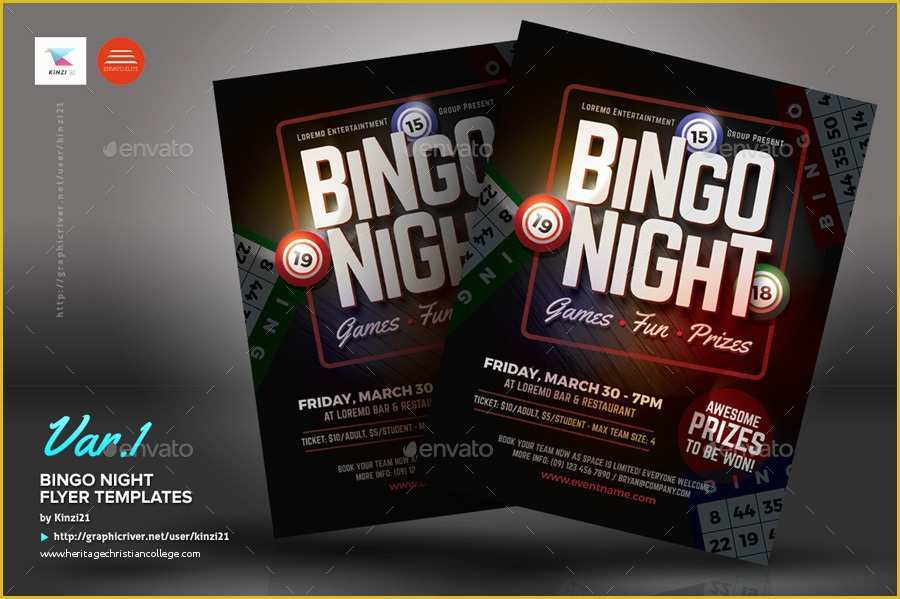 Free Bingo Night Flyer Template Of Bingo Night Flyer Templates by Kinzi21