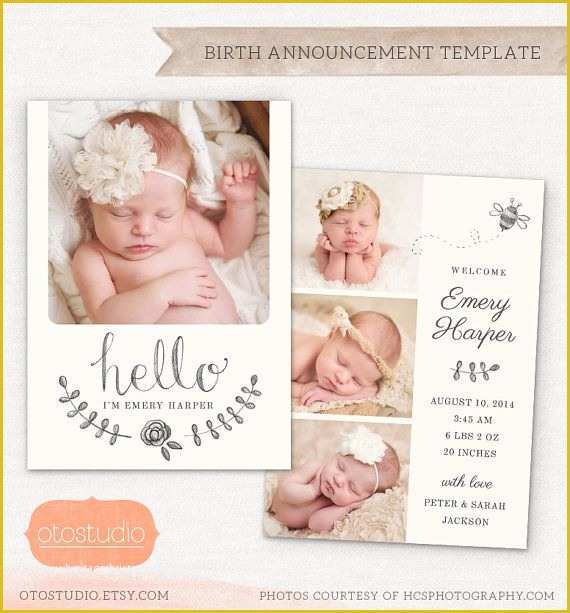 Free Birth Announcement Template Of 128 Best Images About Card Templates & Digital Frames On