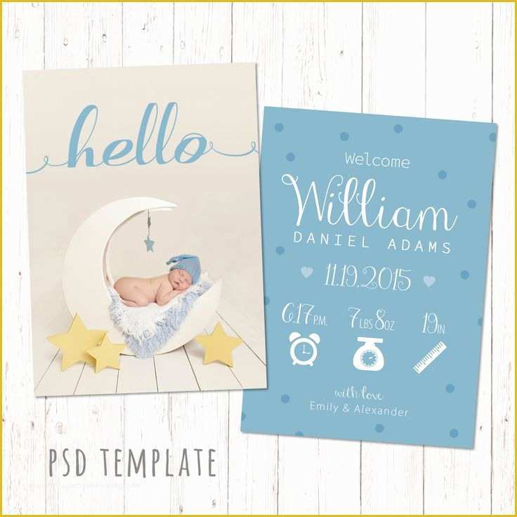 Free Birth Announcement Template Of 15 Best Birth Announcement Templates Images On Pinterest