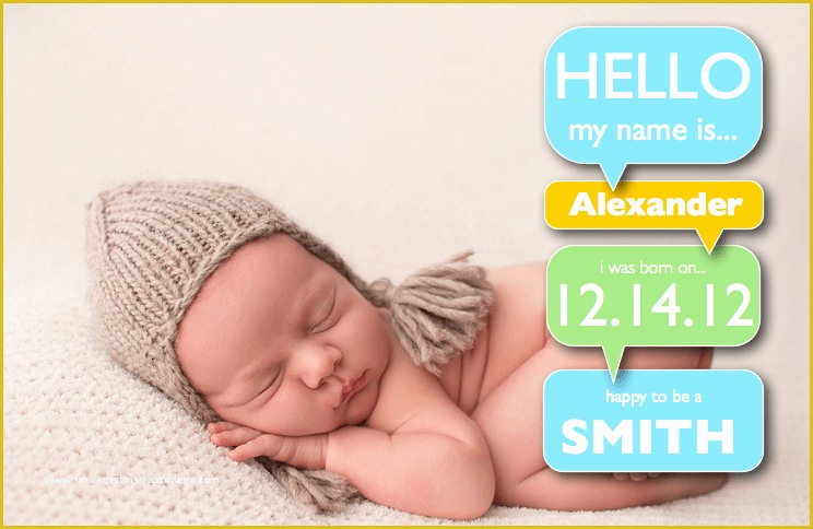 Free Birth Announcement Template Of Boy Birth Announcement Template with Word Bubbles