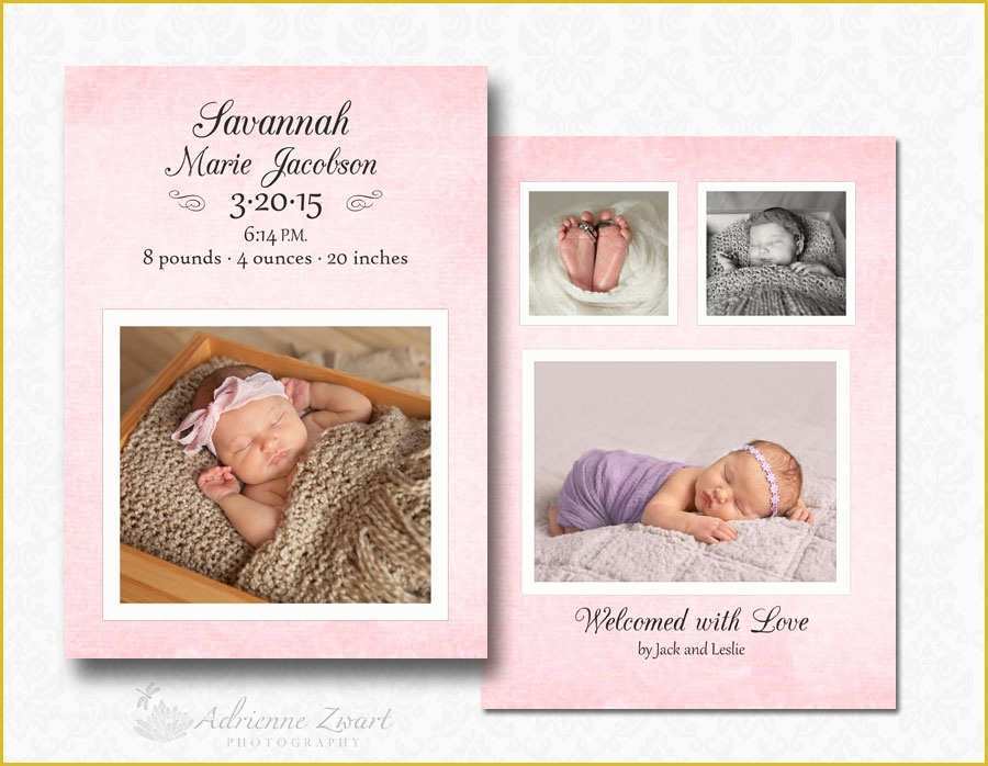 Free Birth Announcement Template Of Free Birth Announcement Templates for Shop