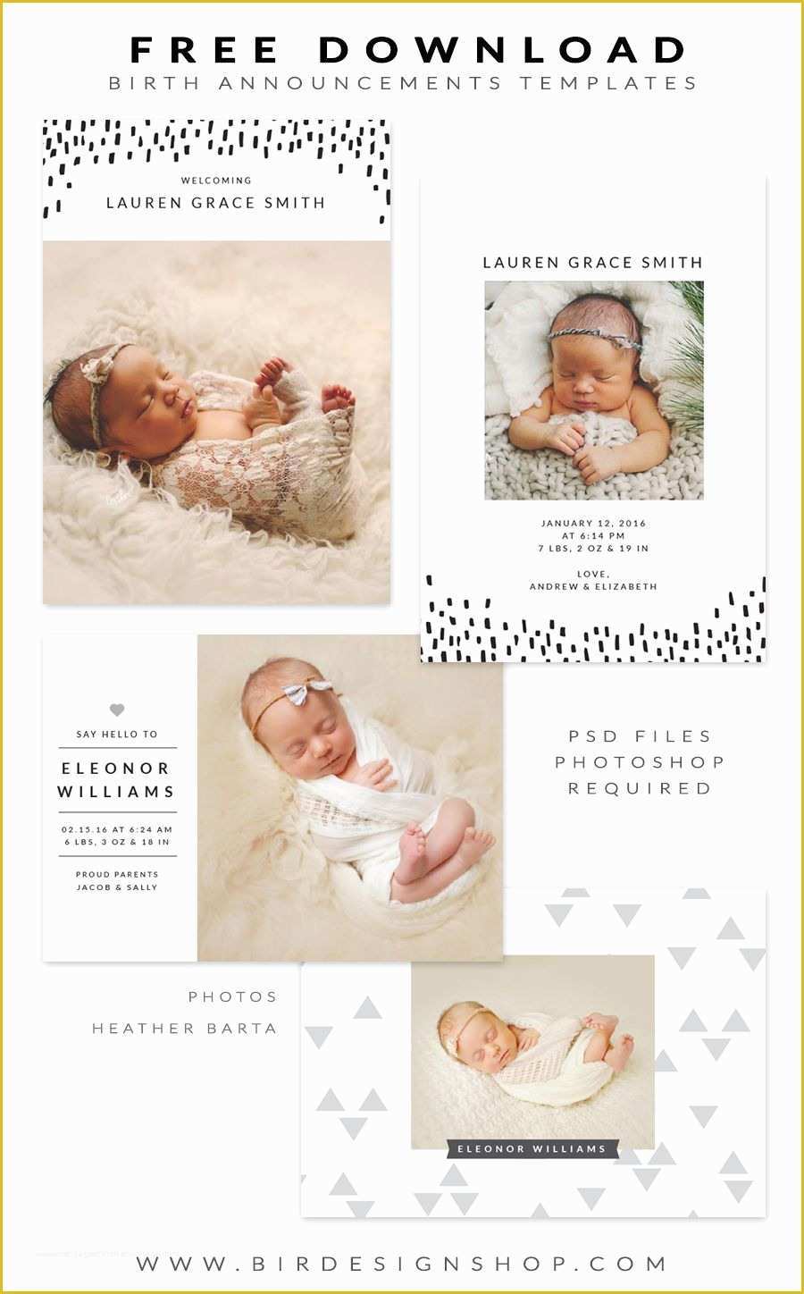 Free Birth Announcement Template Of Free Birth Announcements Templates January Freebie