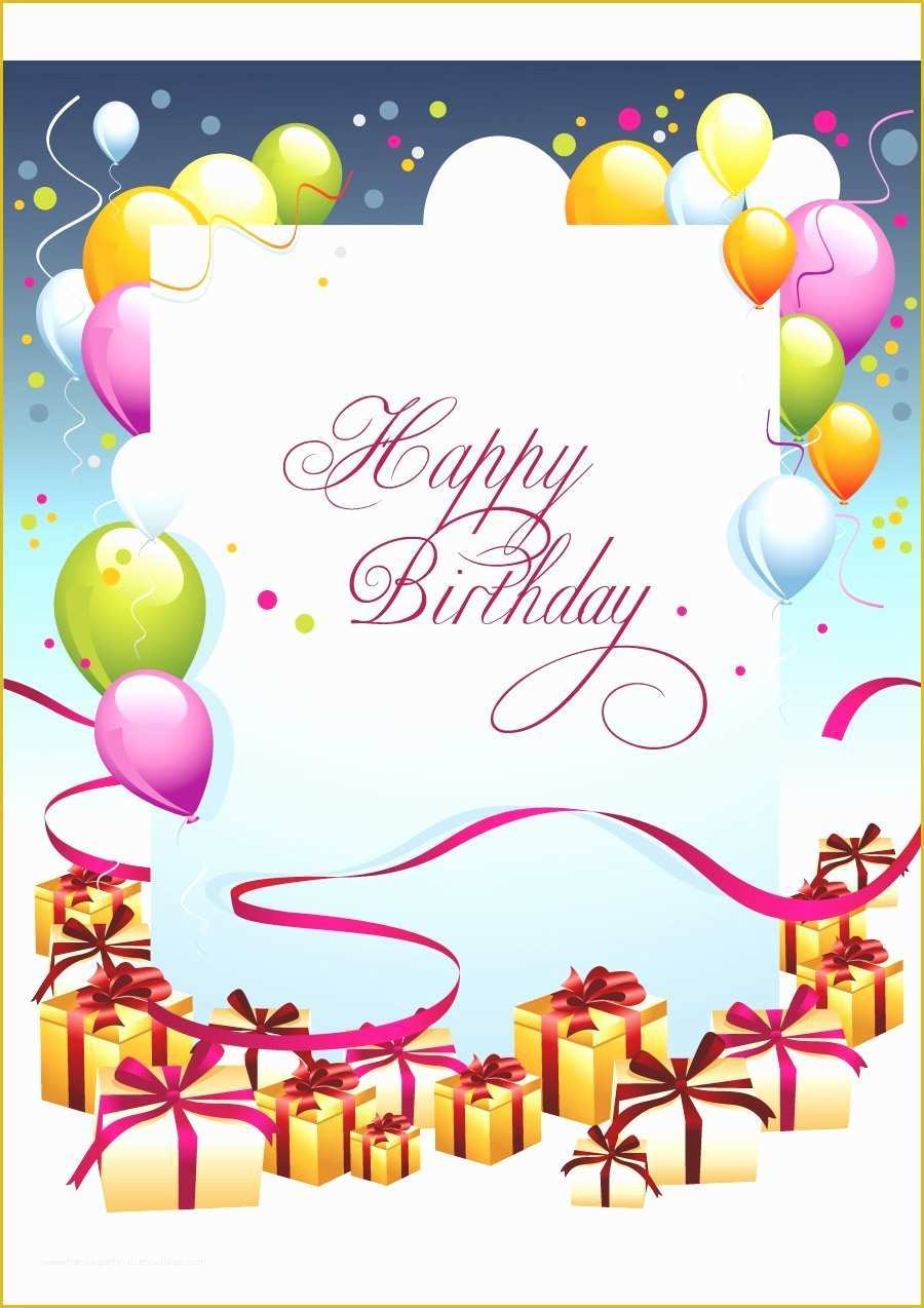 Free Birthday Card Templates for Word Of Birthday Card Layout Mughals