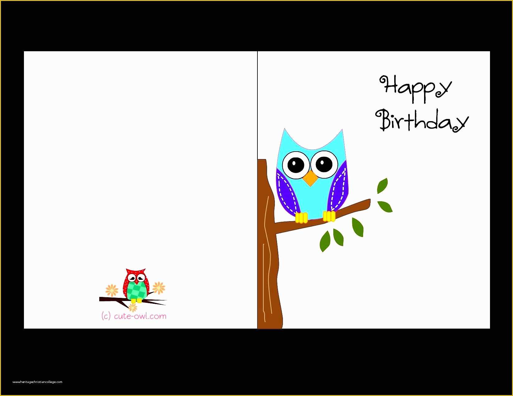 Free Birthday Card Templates for Word Of Birthday Card Template