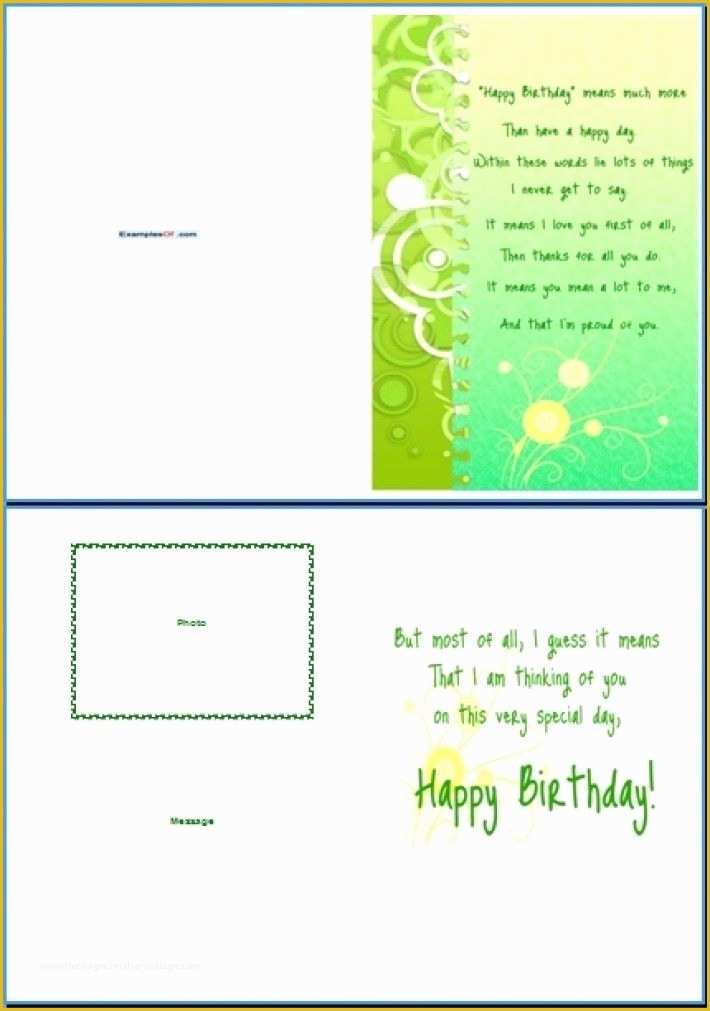 Free Birthday Card Templates For Word Of Word Greeting Card Template 
