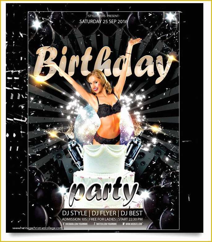 Free Birthday Flyer Templates Of 15 Free Birthday Party Flyer Templates Tech Trainee