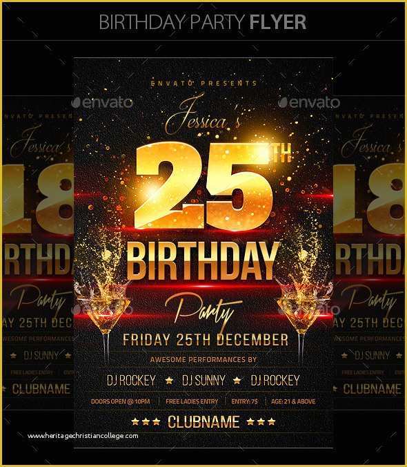 Free Birthday Flyer Templates Of 16 Birthday Templates Free Psd Eps Word Pdf