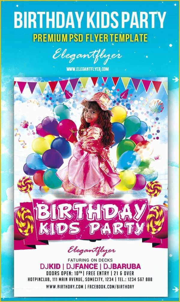 Free Birthday Flyer Templates Of 17 Amazing Sample Birthday Flyer Templates to Download