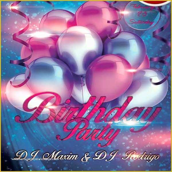 Free Birthday Flyer Templates Of 17 Amazing Sample Birthday Flyer Templates to Download