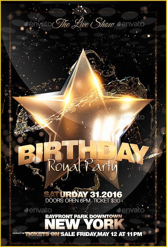 Free Birthday Flyer Templates Of 20 Beautifully Designed Psd Birthday Party Flyer Templates