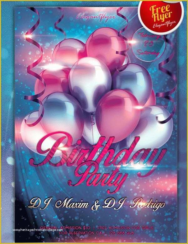 Free Birthday Flyer Templates Of 27 Birthday Flyer Templates & Creatives Word Psd Ai