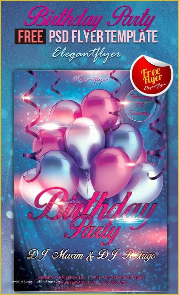 Free Birthday Flyer Templates Of 31 Free Psd Party & Club Flyer Templates March 2015 Edition