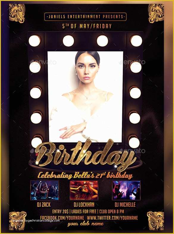 Free Birthday Flyer Templates Of 43 Birthday Flyer Templates Word Psd Ai Vector Eps