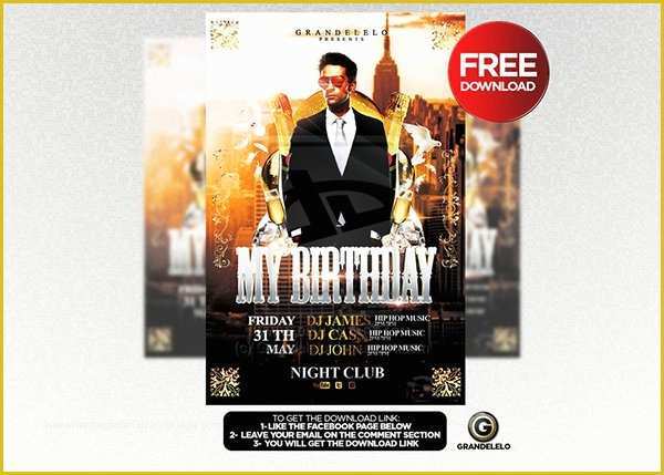 Free Birthday Flyer Templates Of 90 Awesome Free Flyer Templates Psd