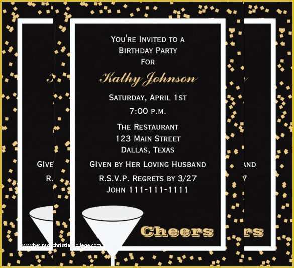 Free Birthday Invitation Templates for Adults Of 40 Adult Birthday Invitation Templates Psd Ai Word