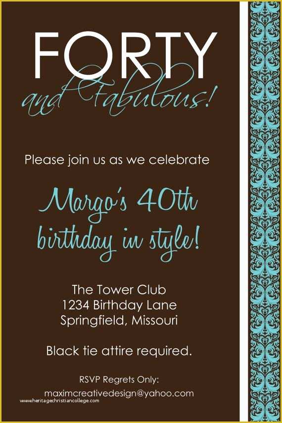Free Birthday Invitation Templates for Adults Of Diy Printable Invitation Birthday Party Birthday