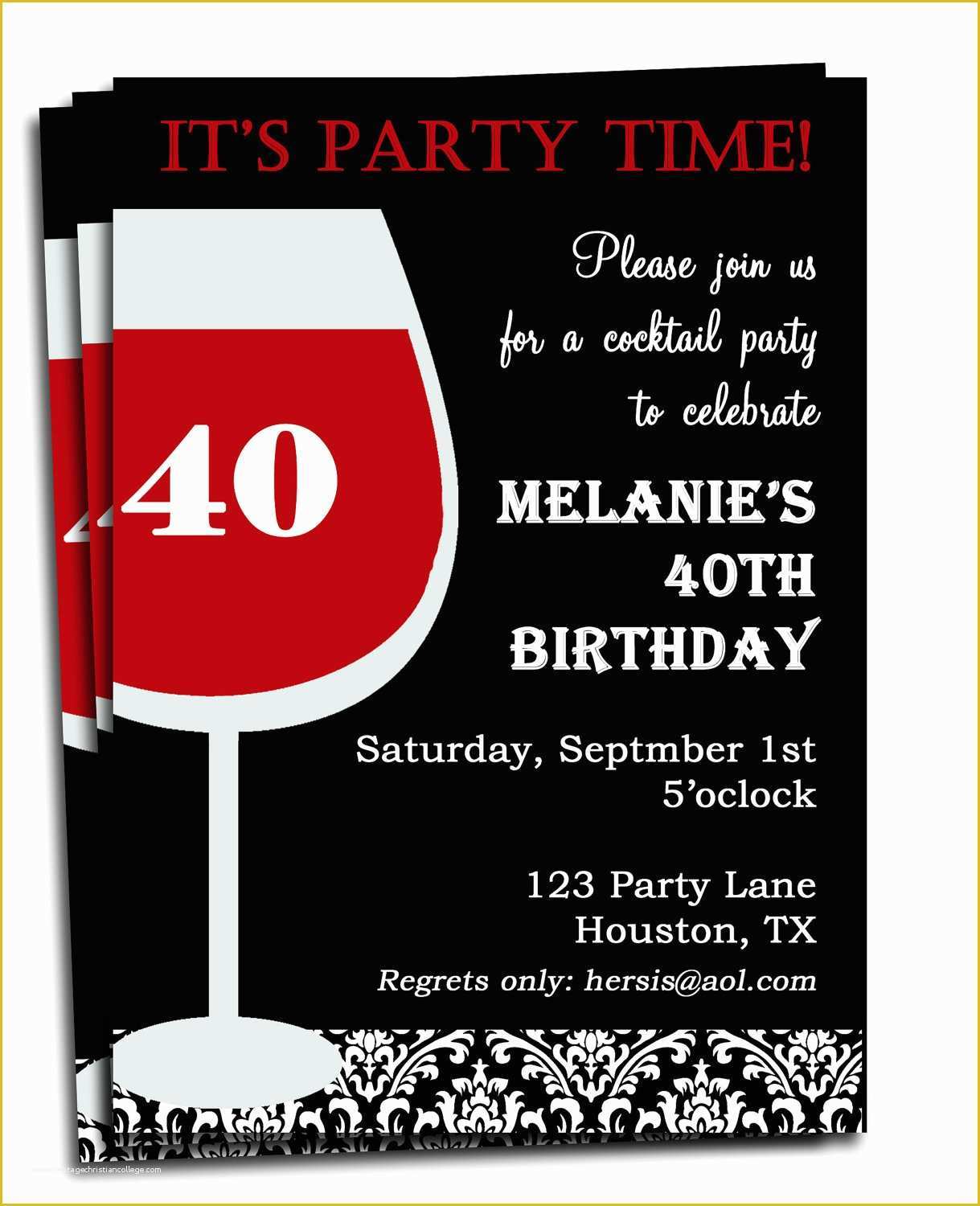 Free Birthday Invitation Templates for Adults Of Free Printable Personalized Birthday Invitations for