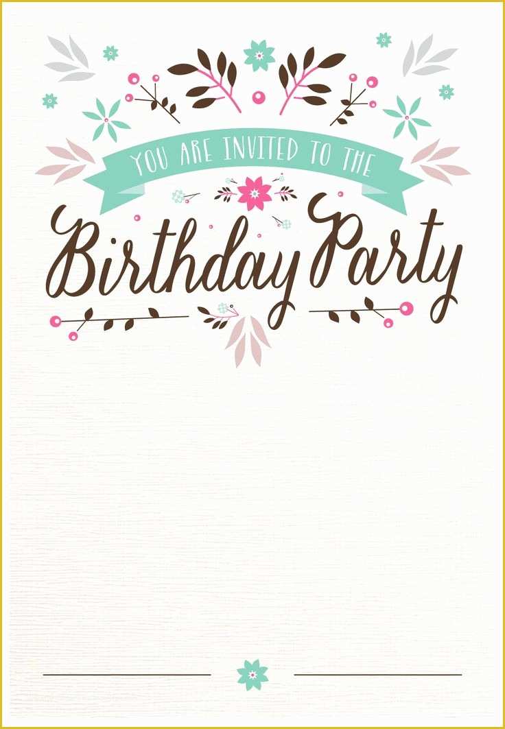 Free Birthday Party Invitation Templates Of 25 Best Ideas About Free Invitation Templates On