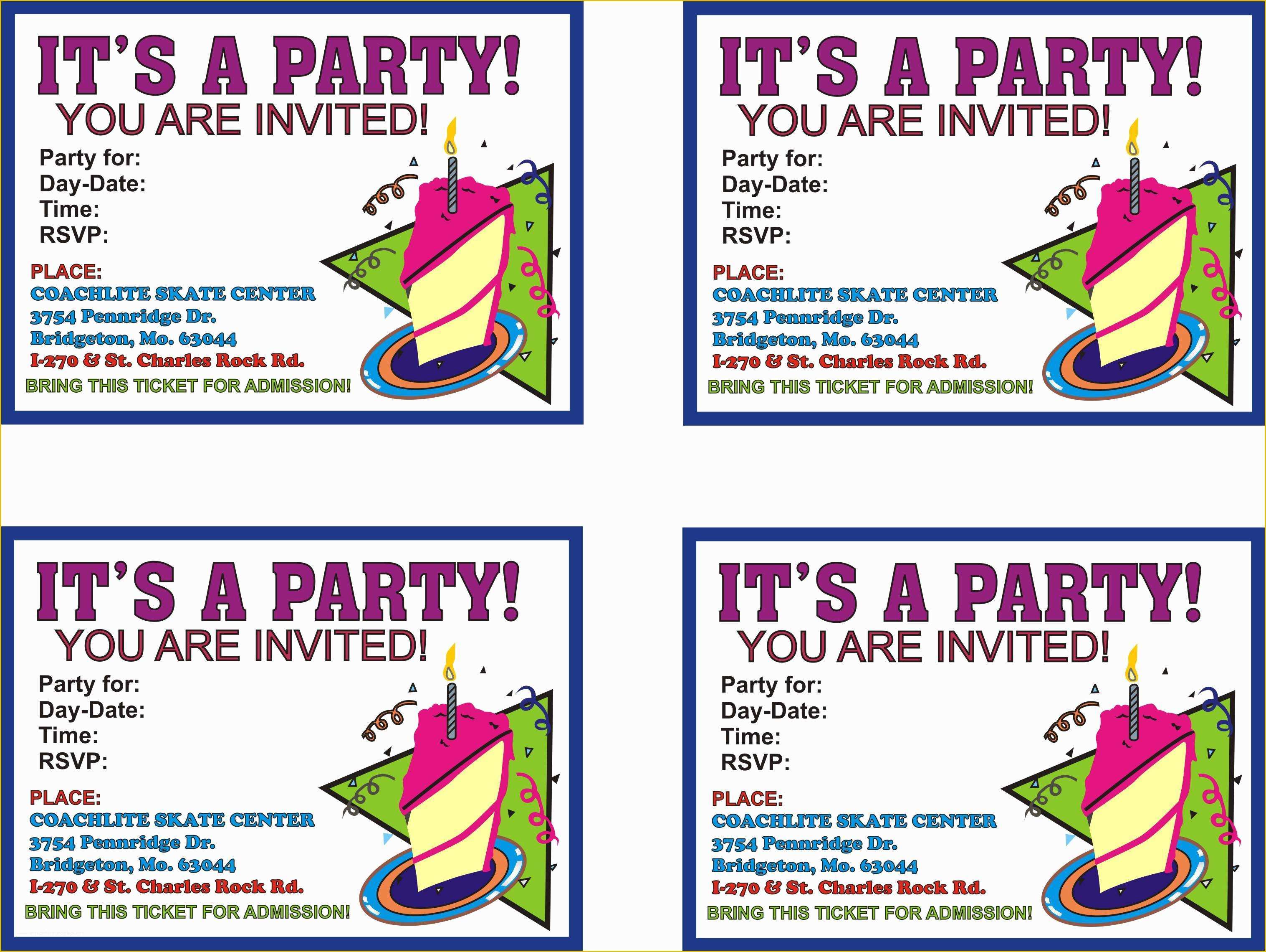 Free Birthday Party Invitation Templates Of Birthday Party Invitation Templates Free Download