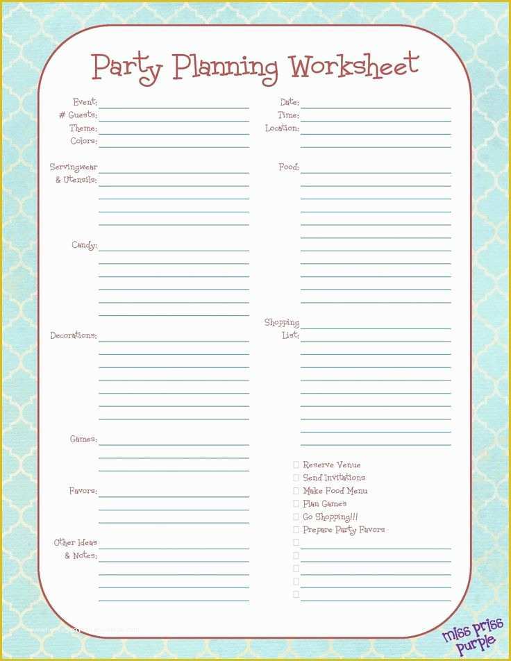 Free Birthday Party Planning Templates Of 17 Best Ideas About event Planning Template On Pinterest
