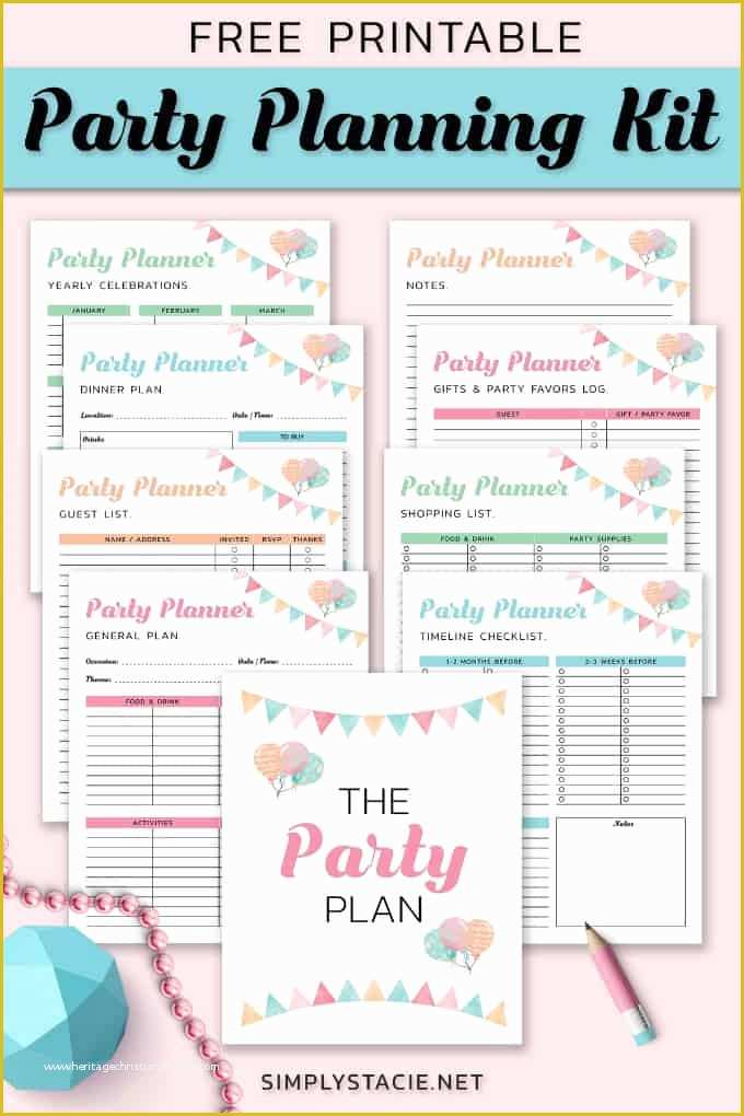 Free Birthday Party Planning Templates Of 9 Free Party Planning Printables to Keep You organized