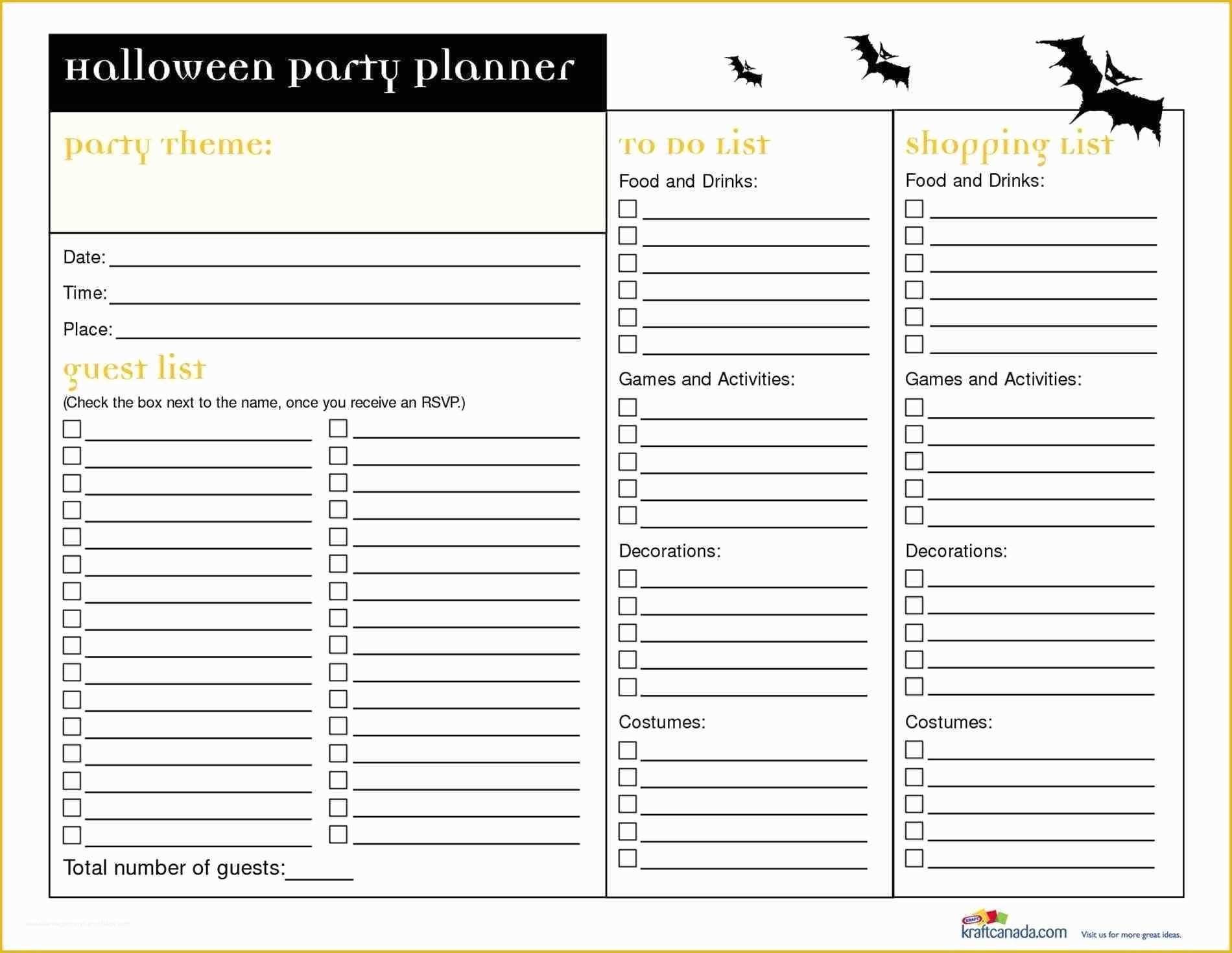 Free Birthday Party Planning Templates Of Birthday Party Planner Template Inspirational Planning