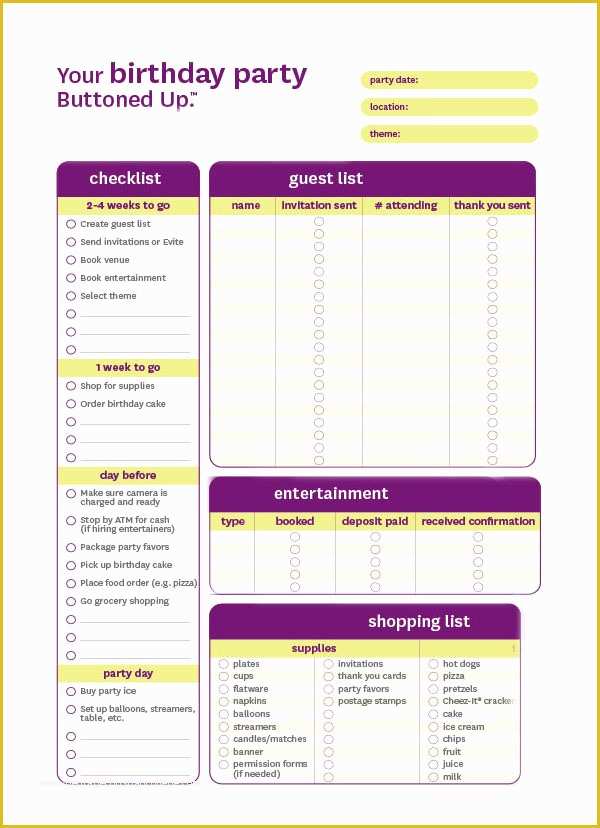 Free Birthday Party Planning Templates Of event Planning Template 11 Free Documents In Word Pdf Ppt