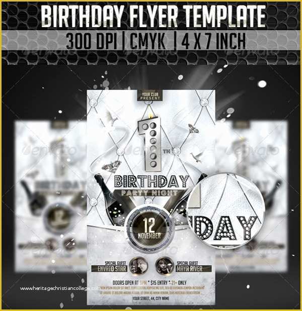 Free Birthday Templates Photoshop Of 17 Amazing Sample Birthday Flyer Templates to Download