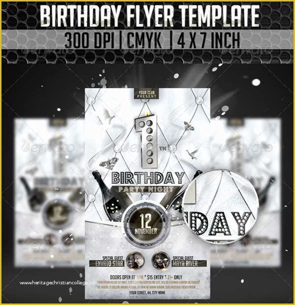 Free Birthday Templates Photoshop Of 17 Amazing Sample Birthday Flyer Templates to Download