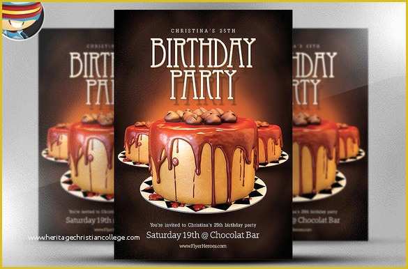 Free Birthday Templates Photoshop Of 19 Amazing Birthday Party Psd Flyer Templates In Word