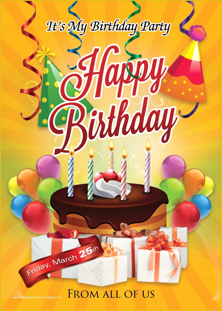 Free Birthday Templates Photoshop Of Birthday Flyer Template Shop Cs6 Free Flyer Templates