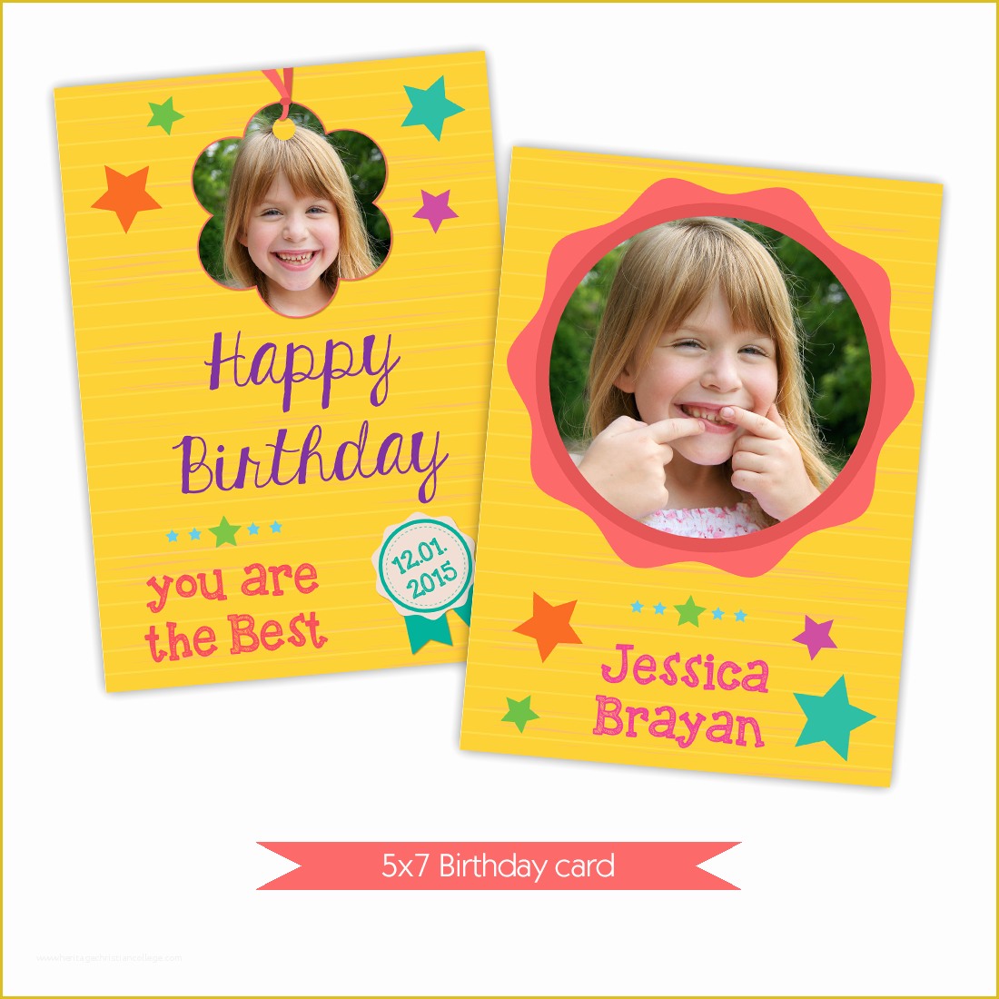Free Birthday Templates Photoshop Of Nuwzz Happy Birthday Card Shop Template Bright Yellow