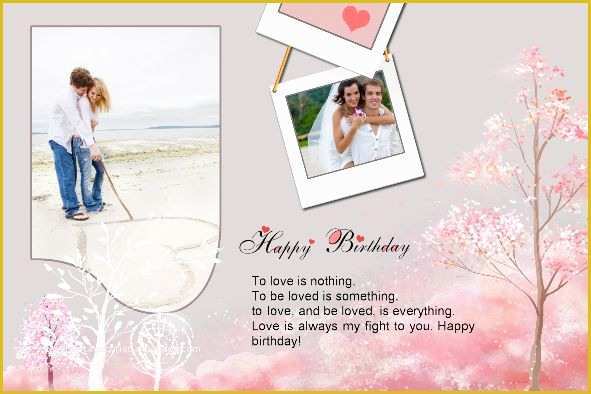 Free Birthday Templates Photoshop Of Photoshop Greeting Card Template Happy Birthday Card Love