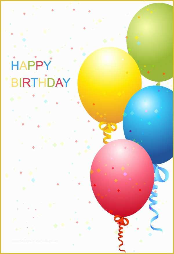 Free Birthday Templates with Photo Of 40 Free Birthday Card Templates ...